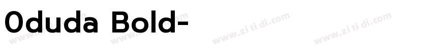 0duda Bold字体转换